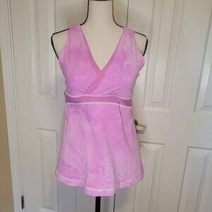 Lululemon No Limit Tank Pink Tie-Dye Size 10